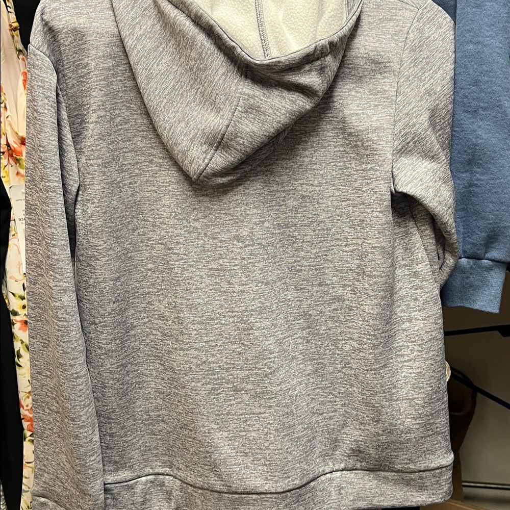 Under Armour Kids Heather Gray Full-Zip Jacket - Picture 3 of 3